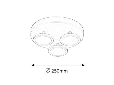 Lampa sufitowa Rabalux Elsa 2714 biały matowy