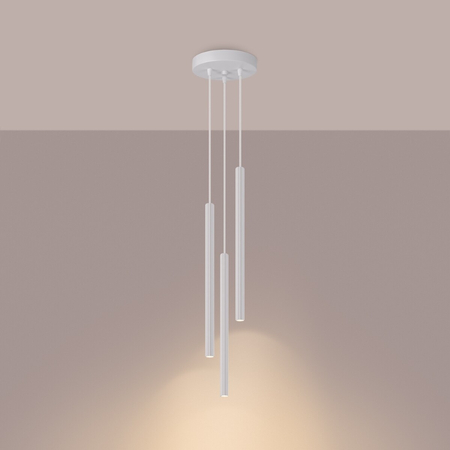 Sollux Lighting Lampa wisząca ARCHE 3P biała SL.1340