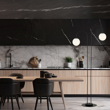 Żyrandol ARCHI LP2 Emibig 1288/LP2 biały/czarny