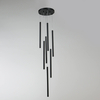 Lampa wisząca Lungo 7xG9 czarna LP-894/7P BK