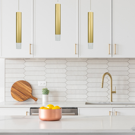 Milagro Lampa wisząca TUBI GOLD 1xGU10 ML8876 ZŁOTY