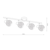 Milagro Lampa sufitowa DEX 4xE14 ML2120 KASZMIR