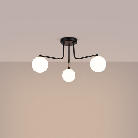 Sollux Lighting Żyrandol ASTRAL 3 czarny SL.1662