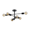 Lampa wisząca Italux Piansi PND-4025-6-BL Czarny mat