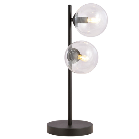 Lampa stołowa ROSSI LN2 TRANSPARENT Emibig 877/LN2 czarny