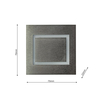 Eko-Light Oprawa schodowa DECO Barwa Zimna 6500K EKS4444 BIAŁY / SREBRNY