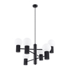 Sollux Lighting Żyrandol HALO 6 czarny SL.1830