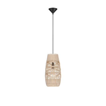 Lampa wisząca Luces Exclusivas GELVIRA LE45378 drewno jasne i ciemne, czarny