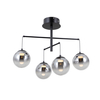 Lampa wisząca Italux Velada PND-34381-4-BK Czarny mat