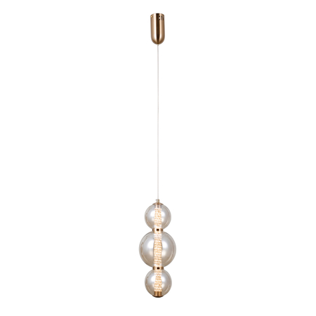 Lampa wisząca Italux PND-34359-3V-HBR-AMB złoty