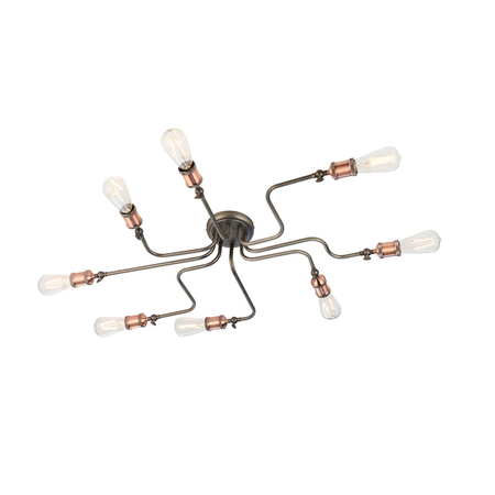 Lampa sufitowa Endon Lighting Hal 81610 miedziany