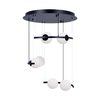 Lampa wisząca HELIX Zuma Line 5017 biały/czarny