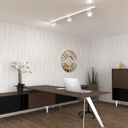 Milagro Zestaw Szynoprzewód 3xLugar (AR111-GU10) + Prowadnica 1,5m - Biały ML7449 BIAŁY