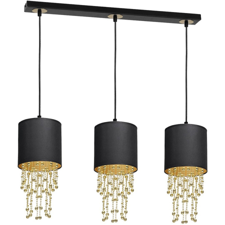 Milagro Lampa wisząca ALMERIA BLACK/GOLD 3xE27 MLP64400 CZARNY / ZŁOTY