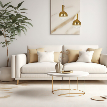 Milagro Lampa wisząca TORONTO 1xGU10 ML0326 ZŁOTY + BIAŁY