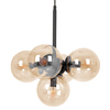 Lampa wisząca Kaja LOGAN K-5368 czarny, bursztynowy