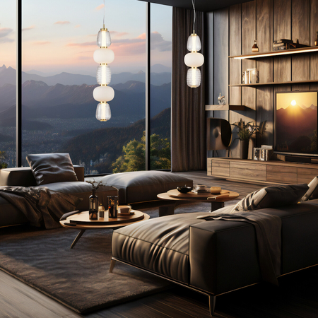 Milagro Lampa wisząca CARO GOLD 40W LED ML0361 ZŁOTY