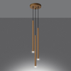 Sollux Lighting Lampa Wisząca PASTELO 3P złoty połysk SL.1197