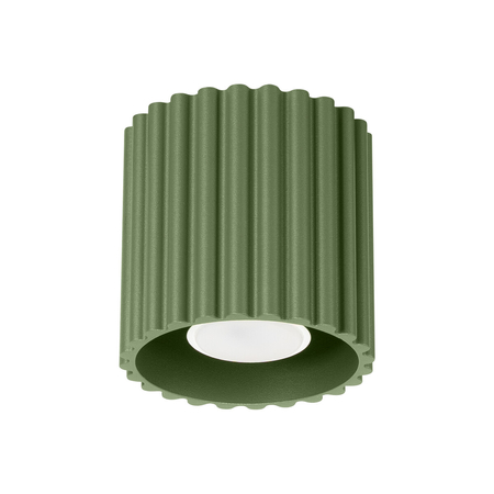 Sollux Lighting Plafon AURA 1 zielony oliwkowy GU10 SL.1794