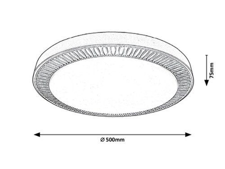 Lampa sufitowa Rabalux Matea 3000 Brązowy