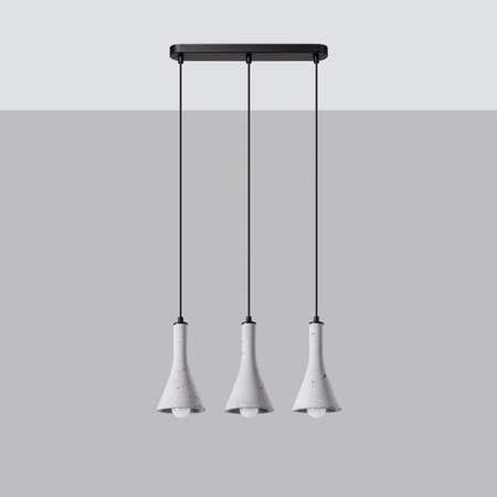 Sollux Lighting Lampa wisząca REA 3P beton SL.1226