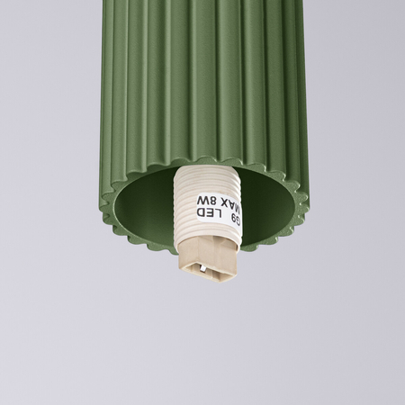 Sollux Lighting Plafon HALO zielony oliwkowy IP44 SL.1723