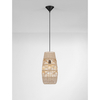 Lampa wisząca Luces Exclusivas GELVIRA LE45378 drewno jasne i ciemne, czarny