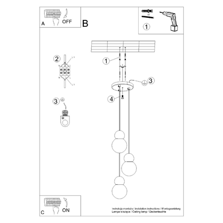 Sollux Lighting Lampa wisząca POMPELMO naturalne drewno SL.0393