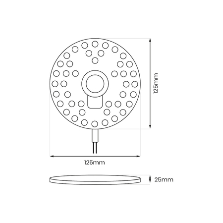 Eko-Light Moduł Led FIX 12W 4000K Fi125 EKM0461
