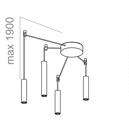 Lampa wisząca AQForm Pet Mini LED Spider Czarny Mat