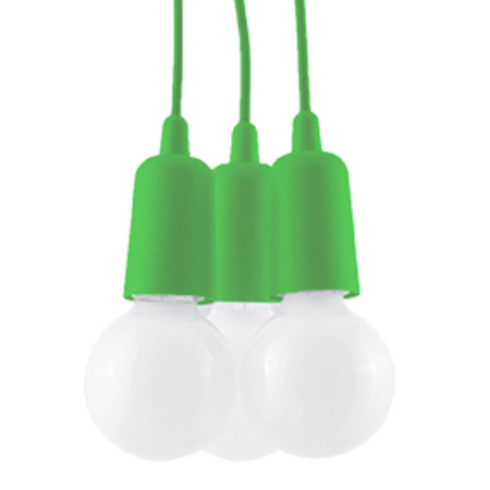 Sollux Lighting Lampa wisząca DIEGO 3 zielony SL.0582