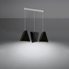 Sollux Lighting Żyrandol BLUM 3 czarny SL.0772
