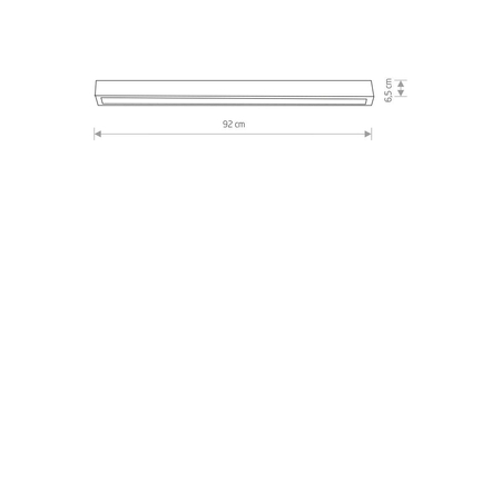 Plafon STRAIGHT CEILING LED M Nowodvorski 7598 czarny/biały