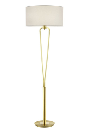 Lampa podłogowa Trio 400200108 biały/złoty