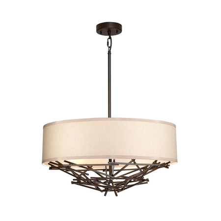 Lampa wisząca Elstead Lighting Taiko brąz TAIKO-4P