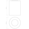 Spot zewnętrzny Astro Kos Round 1326014 Beton