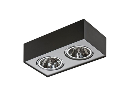 Lampa sufitowa PAULO 2 12V BLACK/ALUMINIUM Azzardo AZ1260 stalowy