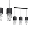 Milagro Lampa wisząca ALMERIA BLACK/CHROME 3xE27 MLP64300 Czerń / Chrom