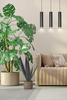 Lampa wisząca KIBO 3 BL/GOLD Emibig 644/3 czarny/złoty