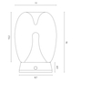 Lampa stołowa Azzardo PAMELA AZ6186 SMOKY
