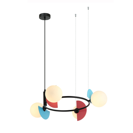 Lampa wisząca Italux Nauti PND-37482-4R-MLTI Niebieski, pomarańczowy, różowy