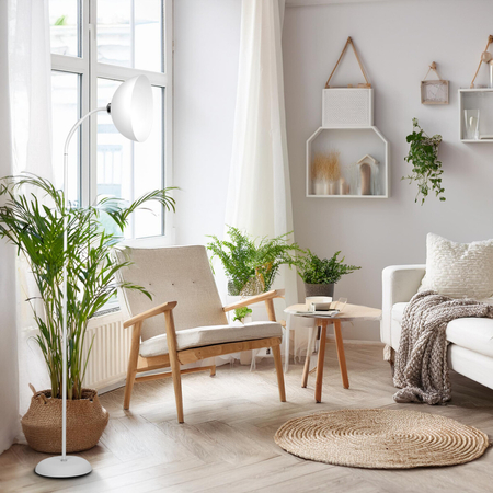 Milagro Lampa podłogowa ZACK WHITE 1xE27 ML1633 BIAŁY + CHROM