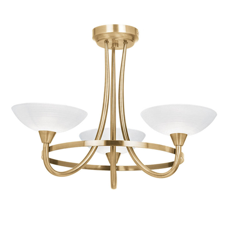 Lampa sufitowa Endon Lighting Cagney CAGNEY-3AB mosiądz