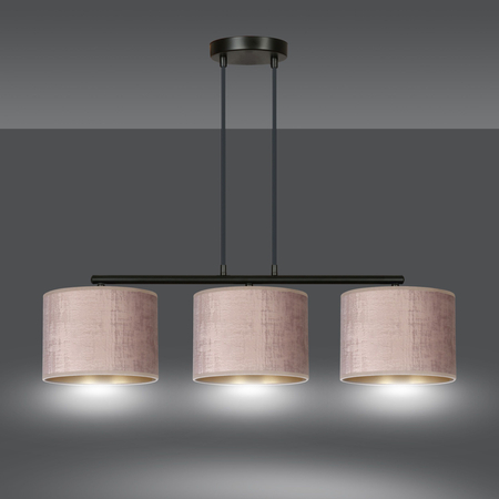 Lampa wisząca HILDE 3 BL ROSE Emibig 1053/3 różowy