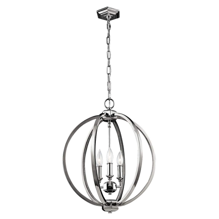 Lampa wisząca Elstead Lighting Corinne szary FE-CORINNE-3P-M