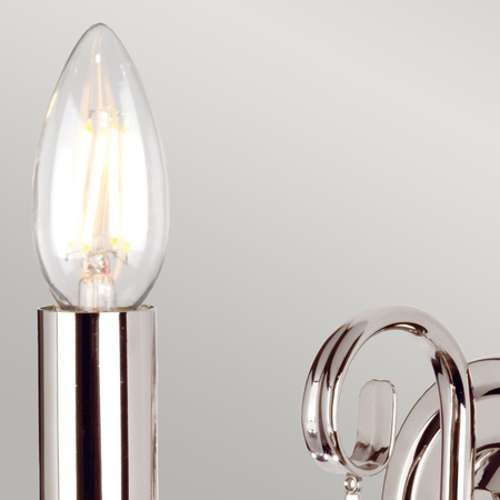 Kinkiet Elstead Lighting Aegean szary AG1-POL-NICKEL