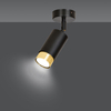 Lampa sufitowa HIRO 1 BL/GOLD Emibig 965/1 czarny/złoty