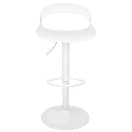 Krzesło barowe WRAPP regulowane białe