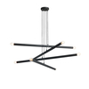 Lampa wisząca TUBO 8 BLACK Aldex 1072P1 czarny