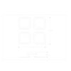 Lampa sufitowa Zuma Line MS232040R-WH STELLAR LAMPA SUFITOWA BIAŁA-CHROM/WHITE-CHROME